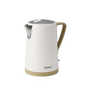 PantryPro 1.7L 1500W Rapid-Boil Electric Kettle - 1.8 Quarts, Off-White